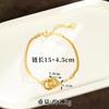Collar de Oro de Arena de Vietnam Transfronterizo Pulsera de Enlace Digital Romántica de Lujo Ligero para Mujer Todo Fósforo Joyería de Primera Calidad sin Decoloración a Largo Plazo