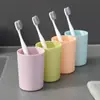 Taza para Cepillo de Dientes Wow Taza para Cepillarse los Dientes de Pareja para el Hogar Taza para Enjuague Bucal Vaso de Plástico Simple para Agua Regalo Empresarial