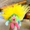 Lindo llavero de cordero de peluche, muñeco de peluche, colgante para bolso de pareja, juguete de máquina de peluches, accesorio de regalo