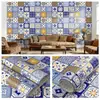 Papel Tapiz de Pared de Fondo para el Hogar Bohemio con Patrón Retro Pegatina de Pared Autoadhesiva Pegatina Impermeable a Prueba de Humedad Papel Tapiz de Decoración para Renovación
