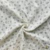 Nueva tela de algodón puro para el hogar, tela de gasa crepé de doble capa de algodón, tela con estampado floral fresco y pequeño