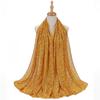2022 Nova Pérola Chiffon Impressão Malaio Indonésia Moda Feminina Toe Scarf MSL152