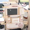 Bolsa de Almacenamiento para Asiento de Coche Dibujos Animados Almohadilla Anti-Patadas Qinqin Delfín Accesorios para Coche Bolsa de Almacenamiento Multifuncional Anti-Suciedad