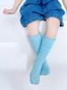 Calcetines de Hielo para Niños Primavera y Verano Delgados Niñas Oreja de Madera Apilados Coreanos Bebé Color Caramelo Terciopelo Calcetines de Media Caña