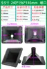 Altavoz de Trompeta para Tweeter de 3~18 Pulgadas Unidad de Driver Boca Plana Montaje con Tornillo Carcasa de Plástico Accesorios de Audio