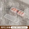 Caixa Organizadora para Compartimento de Alimentos Frescos, Caixa Plástica Congeladora para Ingredientes de Carne, Caixa para Gengibre, Cebola e Alho, Caixa Organizadora Dividida para Preparação de Alimentos