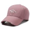 Nueva gorra de béisbol rasgada estilo americano para hombre y mujer, retro que favorece el rostro, de copa blanda y visera, versátil para primavera y verano, protección solar, sombrero para el sol