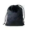 Bolsa de terciopelo con cordón para joyería, Bolsa de franela para guardar audífonos, Bolsa de terciopelo multicolor con cordón, Bolsa de tela de terciopelo
