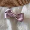 Pasador de Pelo Rosa Dulce Estilo Coreano, Pinza Lateral Sencilla de Tela, Pinza Bb Pequeña, Accesorio para el Cabello de Alta Gama