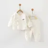 Conjunto de Ropa Caliente para Bebé Recién Nacido Algodón Puro Clase a Set Dividido de Algodón Acolchado Delgado Ropa para Recién Nacido Conjunto de Dos Piezas Otoño e Invierno