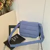 Bolsa Pequeña de Ropa de Algodón Transfronteriza Nueva Bolsa Acolchada para Mujer Versátil Casual para Niña Bolso de Hombro Cruzado Flip Cloud para Mujer