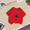 Camisetas de Algodão de Manga Curta para Meninos e Meninas de Verão 2026 Novos Tops Estilosos Infantis de Meia Manga com Estampa de Desenho Animado Transfronteiriço