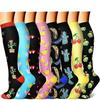 Youlijian 8 pares de calcetines de compresión deportivos para traje multiestilo fabricantes de calcetines de compresión al por mayor disponibles para hombres y mujeres calcetines de compresión