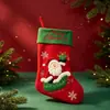 Venda quente meias de Natal presente de Natal padrão de desenho animado de Natal boneco de neve decoração de Natal pingente de Natal presente de Natal