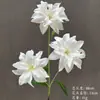Flores Artificiais Brancas para Decoração de Casamento, Flores de Seda, Ornamentos de Flores Artificiais, Arte Floral Seca, Materiais de Rosa, Arranjo de Flores para Corredor, Arranjo de Parede e Chão