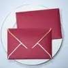 Envelope de Borda Dourada Transfronteiriço Em Estoque Capa para Envelope de Convite em Papel Perolado Fabricação de Capa para Cartão de Membro Sacola Envelope Impressão Personalizada
