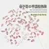 Accesorios para Uñas Artísticas Brillantes K9 Huazi Corte Pequeño Mini Planos Biselados Fondo Plano Diamante Shijia Rojo Grande Gota de Agua Decoración para Uñas