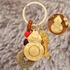 Amuleto de Buda con Forma de Calabaza de los Doce Signos del Zodíaco Llavero Giratorio para Coche Colgante de los Ocho Santos Patrones Calabaza de Dinero de los Cinco Emperadores Pixiu