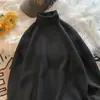 Suéter de cuello alto para otoño e invierno para hombre, estilo coreano, guapo, casual, moderno, versátil, de color liso, suéter básico