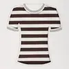 Tejido de punto de algodón personalizado con patrón de rayas, adecuado para camisetas y camisetas interiores de moda de primavera y verano; tejido elástico, transpirable y apto para la piel