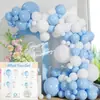 Amazon juego de globos de cumpleaños transfronterizo serie de fiesta de cumpleaños decoración de pared de fondo juego de cadena de globos