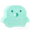 Esponja de banho de desenho animado pva pinguim rosa algodão de banho pva sapo verde pele infantil esponja cinza amigável