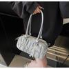 Bolso de Hombro Único Tejido de Moda de Alta Gama Elegante Versátil Color Sólido Nuevo Estilo Primavera 2026