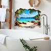 Pared Rota Verano Orilla del Mar Palmera Dormitorio Entrada Decoración del Hogar Adhesivo de Pared Papel Pintado Autoadhesivo Venta al Por Mayor Transfronterizo Hy-E236