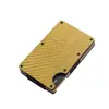 Venta Directa Cartera Metálica Anti-Robo Anti-Desmagnetización de Gran Capacidad Portatarjetas Rfid Portatarjetas de Crédito de Fibra de Carbono Portatarjetas