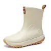 Botas de Lluvia Impermeables Transfronterizas para Padres e Hijos para Hombres y Mujeres, Botas de Lluvia de Media Pantorrilla a la Moda, Zapatos de Agua Antideslizantes para Cocina, Senderismo y Pesca