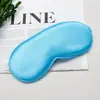 Máscara de Ojos de Seda Simulada de Doble Cara, Máscara de Ojos Elástica de Color Sólido que Bloquea la Luz, Suministros de Protección para los Ojos para Dormir en Viajes Fuente de Suministro