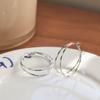 Pendientes de aro grande de doble capa para el viento, pendientes de oro y plata de dos colores, cara retro, aro pequeño liso, clip para la oreja de mujer, plato para incienso de mosquito