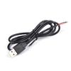 Suministro de Fábrica Cable USB de una Sola Cabeza Cable USB de Hilo Expuesto Soldadura USB Pelada USB Macho a Enchufe DC Cable de Alimentación Cable de Datos