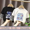 Camiseta de Manga Larga para Niños Estilo Primavera y Otoño 2026 Nuevo Estilo Top Fresco para Niños Medianos y Mayores Elegante Falsa Prenda de Dos Piezas Capa Base