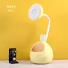 Porta lápices de ciervo lindo almacenamiento lámpara de escritorio LED carga USB manguera flexible de dibujos animados lámpara de escritorio cálida luz nocturna regalo de empresa