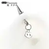 Pingente de Liga de Titânio F136 Brinco Stud para Osso da Orelha Acessórios para Brincos Acessórios para Joias de Orelha DIY Piercing