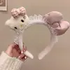 Gato Fofo Molho ~ Gatinho de Pele Preta Orelhas de Gato Leopardo Pelúcia Aro de Cabelo Rosto Feminino Lavagem Maquiagem Faixa de Cabelo Desenho Animado Acessórios de Cabelo