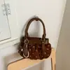 Bolso de nube plisado de lunares 2026, estilo coreano, suave y elegante, adecuado para ir al trabajo, un bolso de hombro o bandolera moderno y versátil