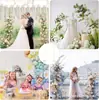 Boda Transfronteriza Diseño de Fondo para Boda Guía de Camino Soporte Decorativo para Flores Adornos Arco de Globos para Fiesta de Vacaciones Soporte Arte de Hierro