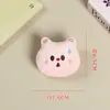 Muñeco de Cabeza de Gato Sudando de Dibujos Animados Colgante Llavero Adorno para Bolso Broche de Oso Decoración para Ropa Sombrero