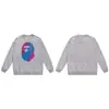 Suministro Mayorista Transfronterizo de Marca de Moda de Comercio Exterior Sudadera con Cuello Redondo de Peso Pesado Pe Cabeza de Mono Chaqueta de Manga Larga Tiburón