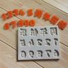 Feliz Aniversário mais decoração de bolo digital ferramentas de panificação DIY chocolate biscoito molde de silicone em estoque