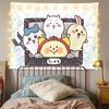 Paño colgante de periféricos de Chiikawa Dibujo animado Lindo Paño de fondo de Chiikawa Dormitorio de estudiante Decoración de cabecera