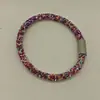 Pulsera Brillante Moda Estilo Coreano Pulsera Pequeña Fresca Simple Pulsera de Moda Personalizada con Pedrería Pulsera con Cierre Magnético