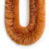Tiras Grandes de Piel Sintética de Zorro 12 cm, Tiras Grandes de Felpa para Capa con Capucha, Puños de Capa, Tiras de Felpa Blancas, Tiras de Borde para Hanfu