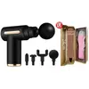Máquina de pistola de fascia multifuncional traje chicas masaje sexual femenino cabeza de silicona vibrador telescópico recíproco pene