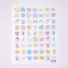 Pegatinas populares transfronterizas de gatitos de dibujos animados para decoración de uñas de pastel, pegatinas 5D en relieve para funda de teléfono, pegatinas para uñas de agenda, accesorios al por mayor