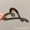 Presilha de Tubarão Grande de Cristal de Luxo de Alto Padrão para Cabelo Feminino Moda Versátil Presilha para a Parte de Trás da Cabeça Nova Presilha de Cabelo Acessório de Cabeça