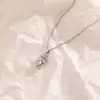Luochen Venta Caliente Transfronteriza 3D Lindo Pequeño Exquisito Estilo de Corte Colgante de Persona Collar Diseño de Nicho Cadena Elegante para Clavícula para Mujeres