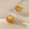 Aretes de Moda para Mujer Temperamento Exquisito de Alta Gama Simples Hebilla de Oreja Nuevos Aretes de Moda Nicho Joyería de Alta Gama para Combinar con Todo